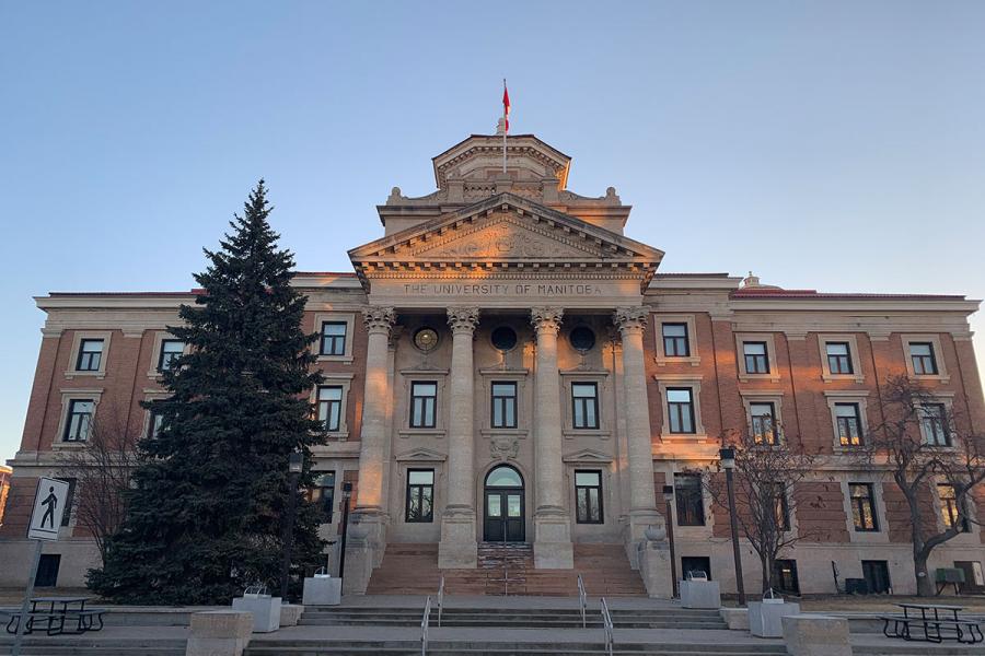 University of Manitoba administration building in morning light.