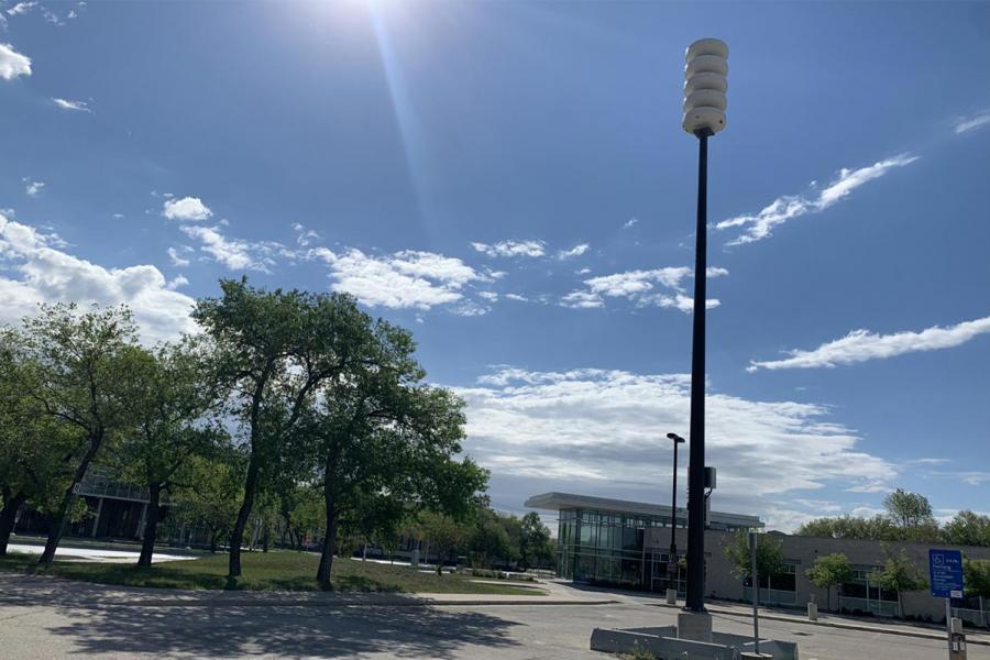 Outdoors on the Fort Garry campus